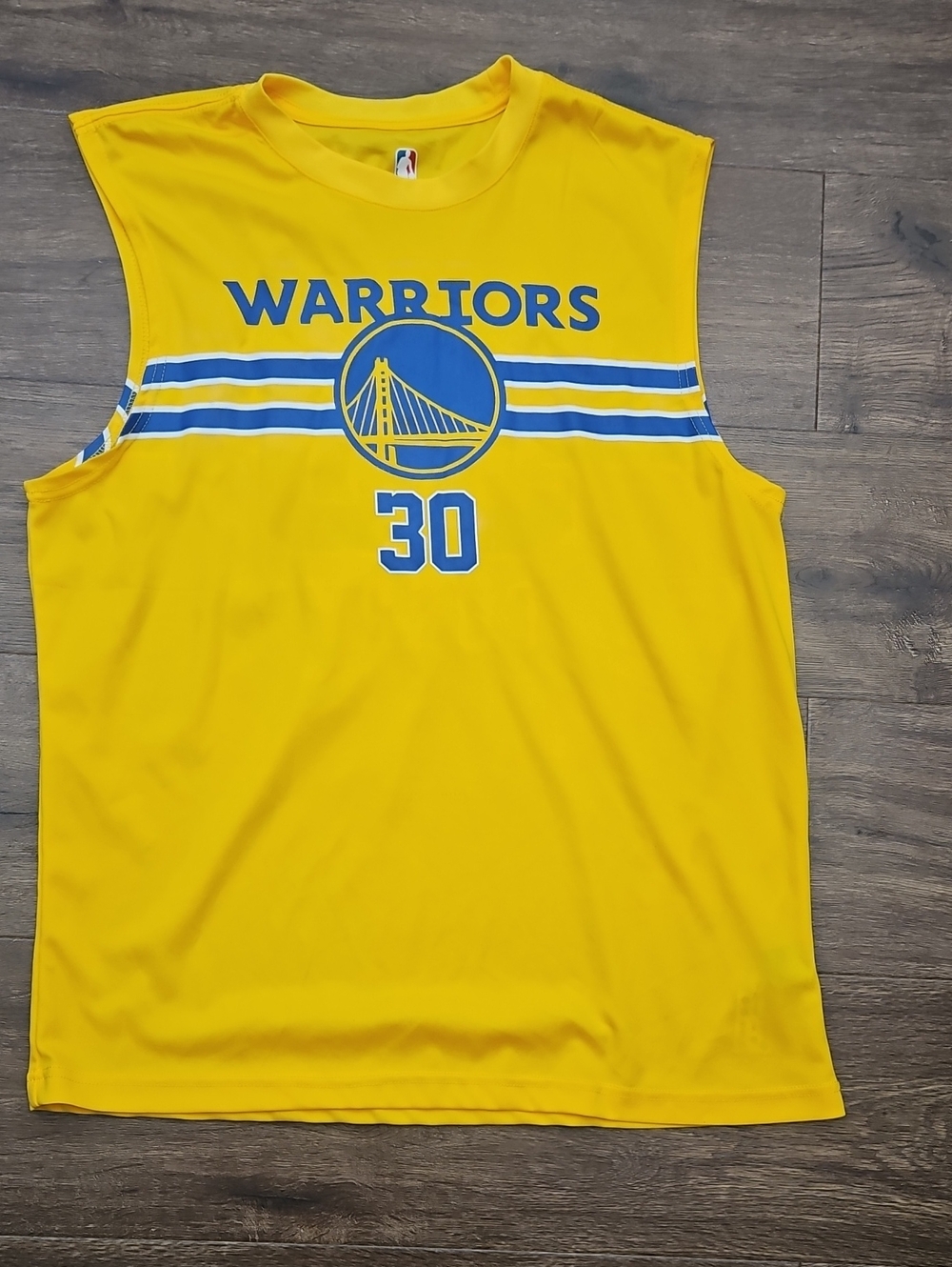 NBA Yellow and Blue Warriors Basketball Jersey
